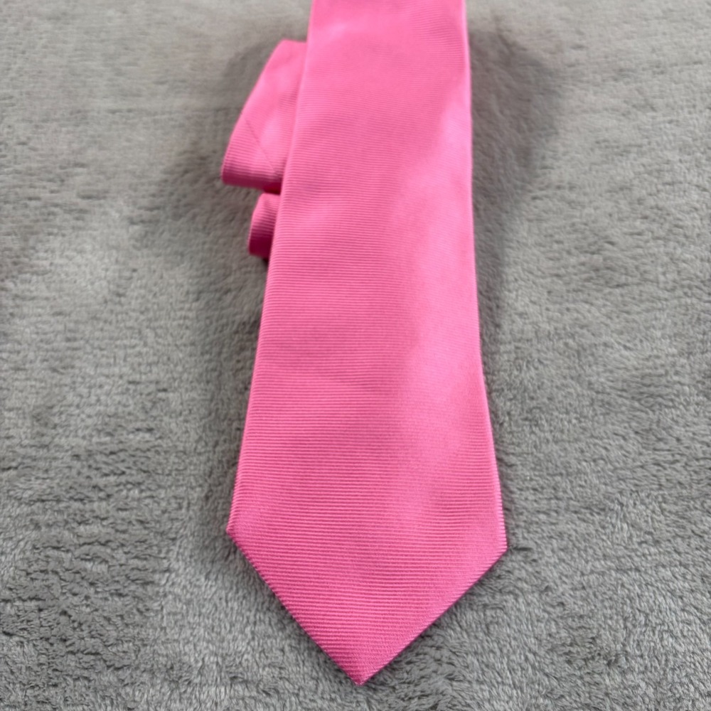 Turnbull & Asser 100% Silk Classic Tie Pink HandMade in England Luxury‎ Designer